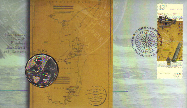 1998 Australia 50 Cents PNC (Bass & Flinders) K000055